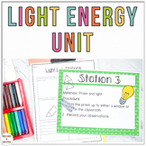 Light Energy Worksheets and Activities