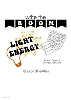 Preview of Light Energy Write the Room (Alberta Grade Two NEW CURRICULUM)