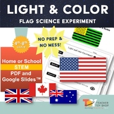 Preview of Light Energy and Waves Science Activity - Colors of the Flag
