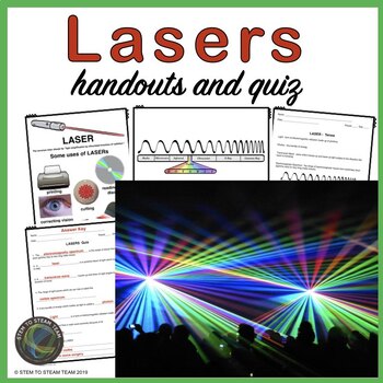 Preview of Light - LASER Handouts and Quiz