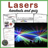 Light - LASER Handouts and Quiz