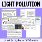 Light Pollution - Reading Comprehension Worksheets