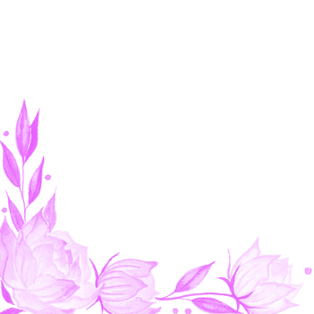 Preview of Light Purple Floral Watercolor Clipart JPG (White Background)