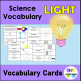 Light Science Vocabulary Cards