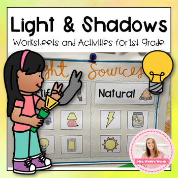 Preview of Light & Shadows Worksheets and Activities Science Unit for First Grade
