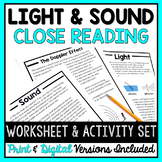 Light & Sound- Close Reading Packet [Print & Digital]