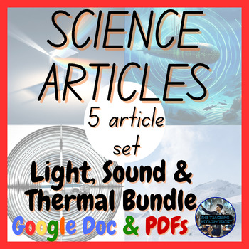 Preview of Light, Sound & Thermal Bundle | 5 Articles Set Physics (Google Version)