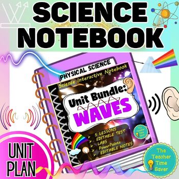 Preview of Light & Sound Waves Unit Bundle | Physical Science Notebook