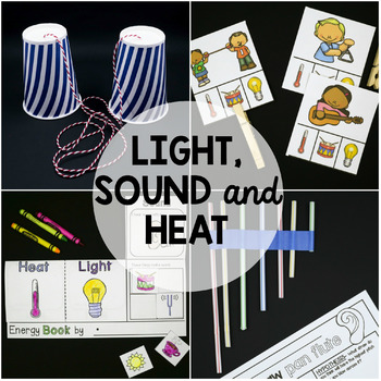 Preview of Light, Sound and Heat Activity Pack