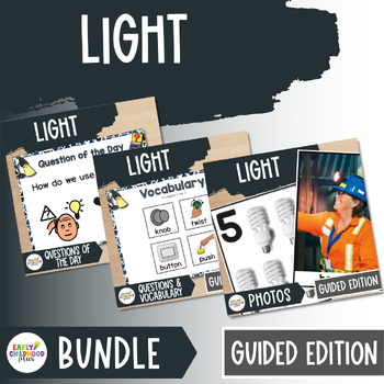 Preview of Light Study GUIDED Edition Bundle for The Creative Curriculum Preschool