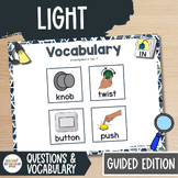 Light Study GUIDED Edition Investigation Questions for Cre