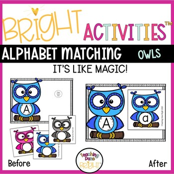 Preview of Light Table Activities- Matching Alphabet OWLS