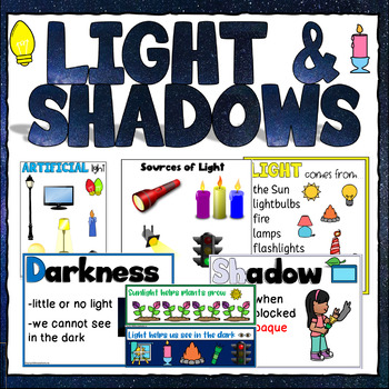 Preview of Light Unit Resources and Activities for Pre-K, Preschool, and Kindergarten