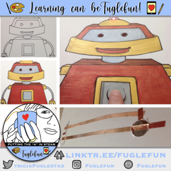 Preview of Light Up Paper Circuit Robot Painting