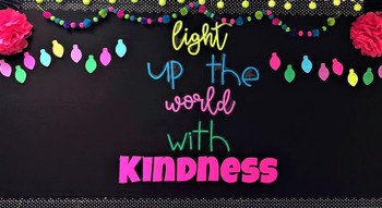 Preview of Light Up the World with Kindness Christmas Bulletin Board Bundle