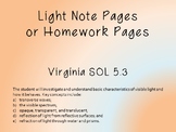 Light Virginia Science SOL 5.3