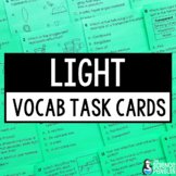 Light Vocabulary Task Cards | Reflection and Refraction | 