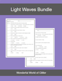 Light Waves Unit Bundle Middle School Science