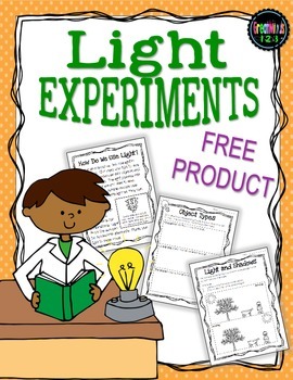 Preview of Light Waves - experiments and informational text {FREEBIE}