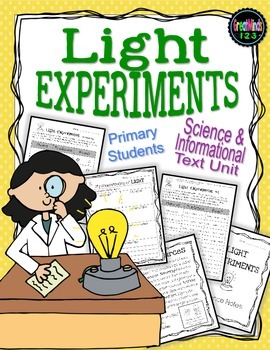 Preview of Light Waves - experiments and informational text