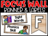Light Wood Theme Reading Focus Wall and Banner