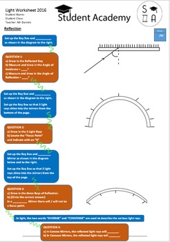 Preview of Light Worksheet