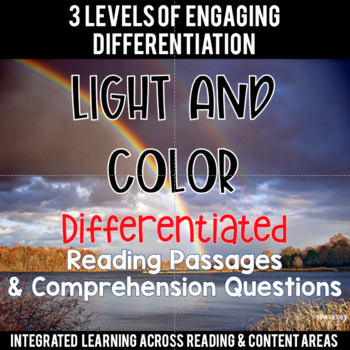 Preview of Light and Color {Differentiated Close Reading Passages & Questions}