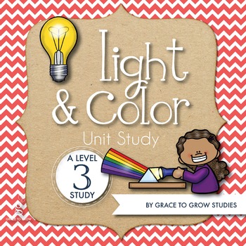 Preview of Light and Color Lapbook or Interactive Notebook (3rd-5th Grade)