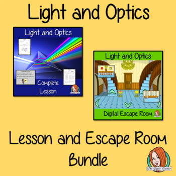 Preview of Light and Optics Lesson and Escape Room Bundle