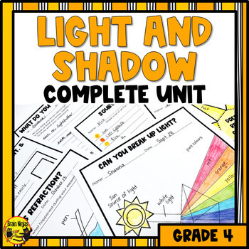 Preview of Light and Shadow Science Unit | Lessons and Activities | Complete Bundle