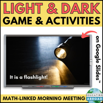 Preview of Light and Shadows Activities for Morning Meetings on Google Slides™