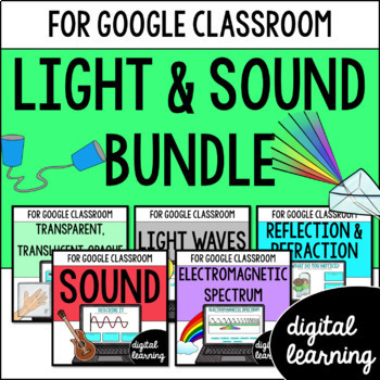 Preview of Light and Sound Activities Bundle for Google Classroom