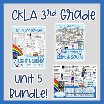 Preview of Light and Sound BUNDLE CKLA Gr 3 Unit 5