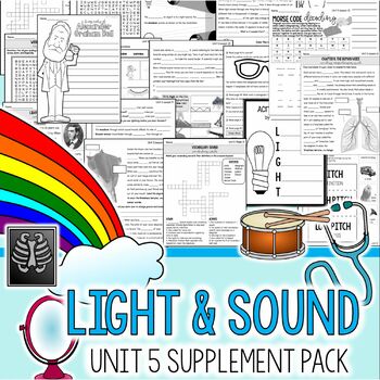 Preview of Light and Sound CKLA 3rd Grade Unit 5 Supplement Pack