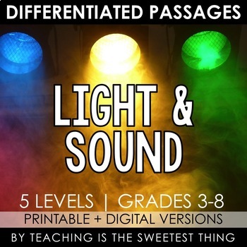 Preview of Light and Sound Energy: Passages - Distance Learning Compatible