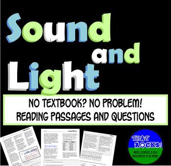 Preview of Light and Sound Informational Texts No Textbook No Problem!