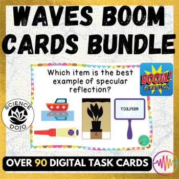 Preview of Light and Sound Waves Digital Boom Cards Activity