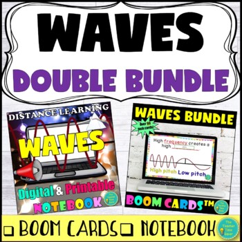 Preview of Waves Light and Sound Digital Bundle | Physical Science Middle School