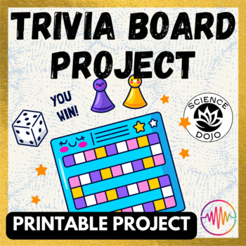 Preview of Light and Sound Waves Trivia Board Printable Activity