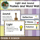 Light and Sound Word Wall and Vocabulary Posters (Grade 4 