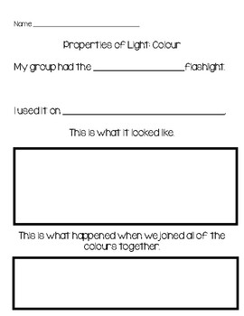 Preview of Light and Sound Workbook