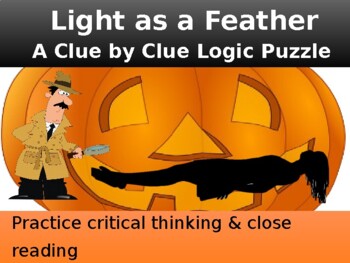 Preview of Light as a Feather Logic Puzzle Distance Learning Activity