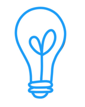 blue light bulb clip art