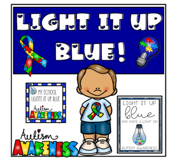 Preview of Light it up blue - autism awareness