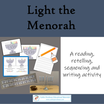 Preview of Light the Menorah Sequence Counting Activity Pack