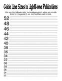 LightHome Guide Line Size Sheet