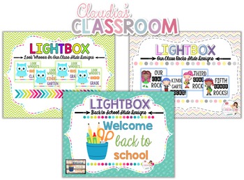 Preview of Lightbox Designs - Back to School Bundle