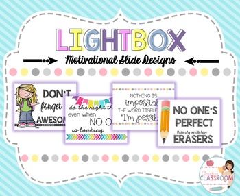 Preview of Lightbox Designs - Motivational Quotes Set