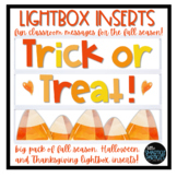 Lightbox Inserts | Fall, Halloween, Thanksgiving Class Decor