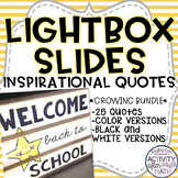 Lightbox Slides Inspirational Quotes